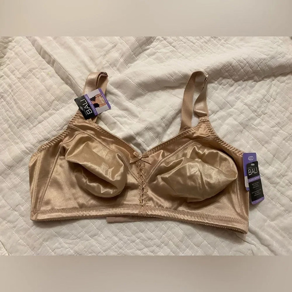 Beauty by Bali Classic Support Wirefree Nude Bra Size 42D NWT - Picture 5 of 8